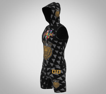 CUSTOM BLACK & GOLD COMPRESSION 7V7 FLAG FOOTBALL UNIFORM
