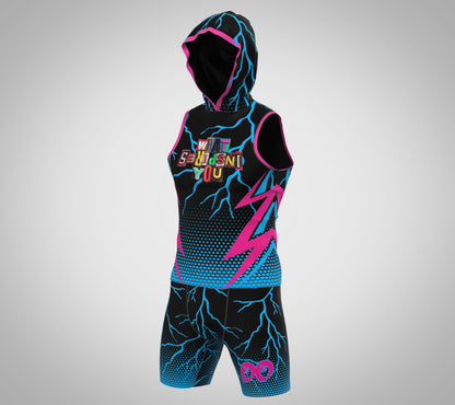CUSTOM BLUE & PINK COMPRESSION 7V7 FLAG FOOTBALL UNIFORM